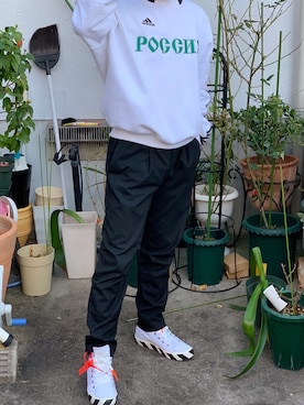 「Gosha Rubchinskiy（ゴーシャラブチンスキー）のアイテム（パーカー）」を使った、yujinさん（メンズ・174cm）の春コーディネート