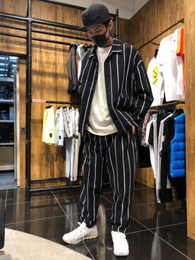 「WHITELAND（ホワイトランド）のWHITELAND/ホワイトランド/リネンシャツ（シャツ/ブラウス）」を使った、kokoroさん（メンズ・180cm）の夏コーディネート