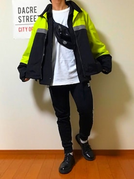 「アイテム（ブルゾン）」を使った、h_rukiさん（メンズ・172cm・10代）の冬コーディネート