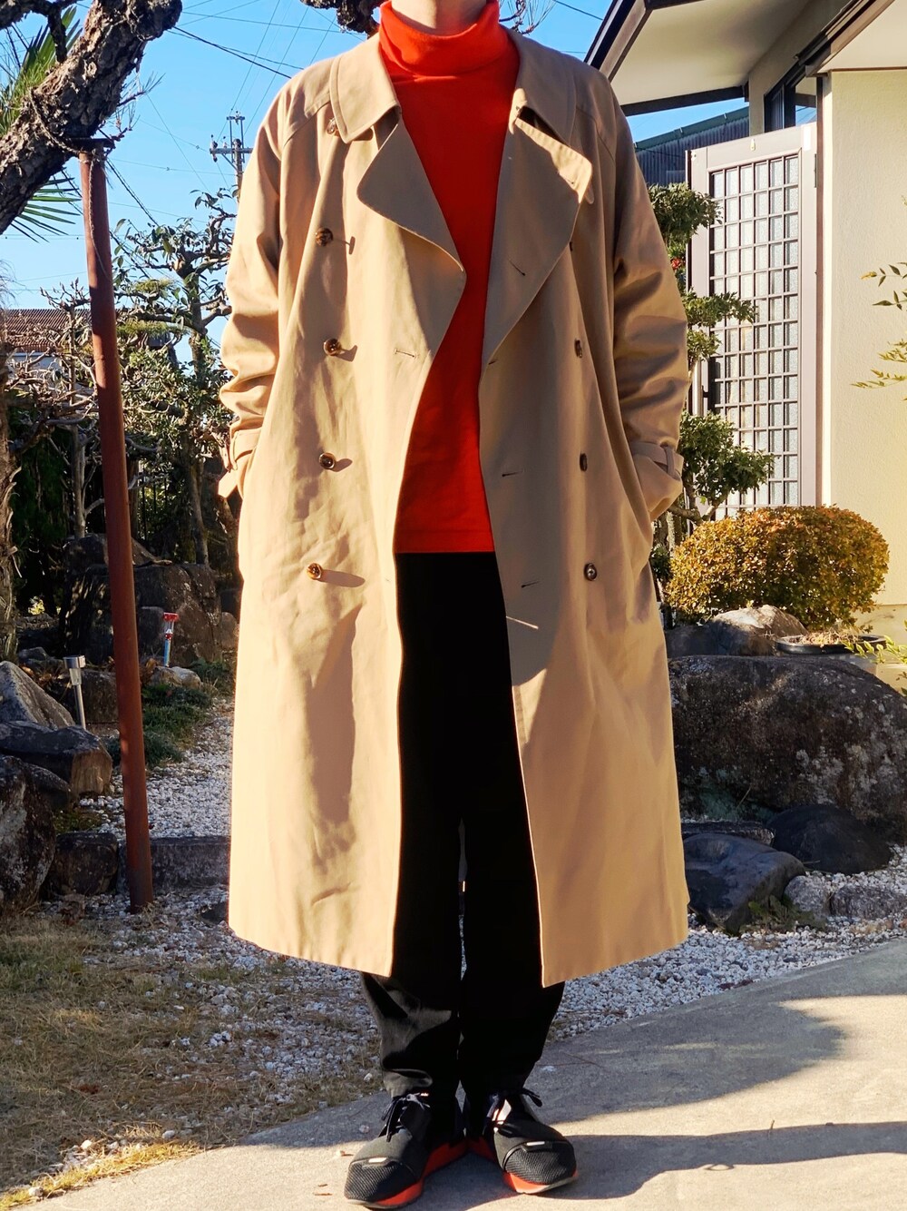 Graphpaperのトレンチコートを使った人気ファッションコーディネート