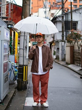 「テラコッタ」｜BILLY'S STAFFさん（メンズ・181cm）の冬コーディネート