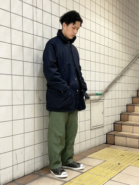 「カーキパンツ」｜BILLY'S STAFFさん（メンズ・173cm）の秋コーディネート
