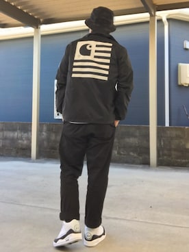 「Carhartt（カーハート）のアイテム（ナイロンジャケット）」を使った、YUSUKE_PITTさん（メンズ・173cm）の秋コーディネート