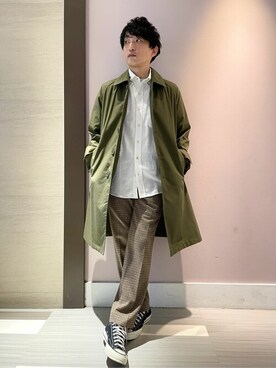 「ネルシャツ」｜「アイテム（その他アウター）」を使った、umekiさん（メンズ・173cm）の秋コーディネート