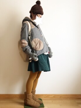 「SNOWPY（スノウピー）のアイテム」を使った、ワンダーねこビールさん（レディース・162cm）の冬コーディネート