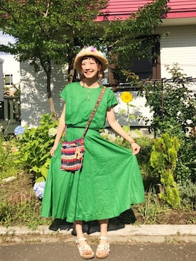 ワンダーねこビールさん（レディース・162cm）の夏コーディネート