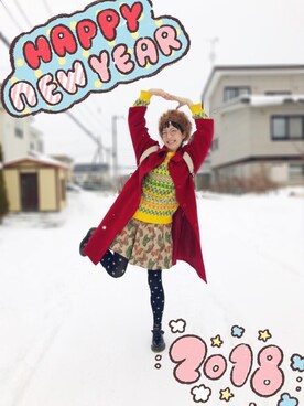 ワンダーねこビールさん（レディース・162cm）の冬コーディネート