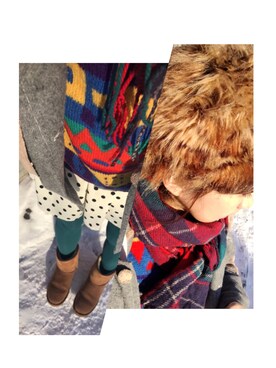 「SNOWPY（スノウピー）のアイテム」を使った、ワンダーねこビールさん（レディース・162cm）の冬コーディネート