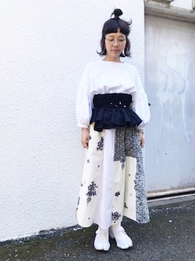 「national standard（ナショナルスタンダード）のアイテム」を使った、higumarukaさん（レディース・152cm）の冬コーディネート