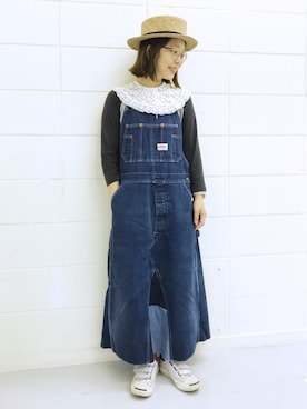 「bulle de savon（ビュルデサボン）のアイテム（ソックス/靴下）」を使った、higumarukaさん（レディース・152cm）の夏コーディネート