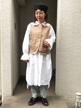 「Malle（マル）のアイテム（その他アウター）」を使った、higumarukaさん（レディース・152cm）の春コーディネート