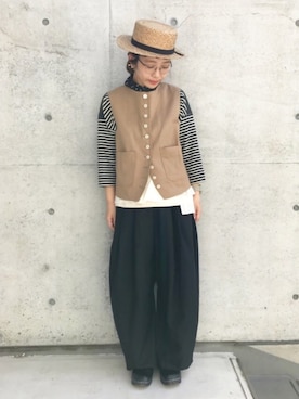 「Malle（マル）のアイテム（その他アウター）」を使った、higumarukaさん（レディース・152cm）の春コーディネート