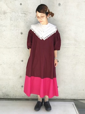 「cikolata（チコラータ）のアイテム」を使った、higumarukaさん（レディース・152cm）の夏コーディネート