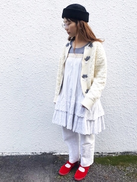 「eiπe （イーペ）のアイテム（トップス）」を使った、higumarukaさん（レディース・153cm）の秋コーディネート