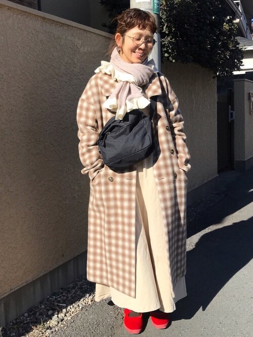 fig London サンプル品フィグロンドン　アンビデックス　コート　チェック fig London（フィグロンドン）の「SHEEP CHECK double CO（その他