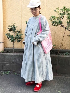 「アイテム（ピアス（両耳用））」を使った、higumarukaさん（レディース・153cm）の秋コーディネート