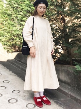 「カンフーシューズ」｜higumarukaさん（レディース・153cm）の秋コーディネート