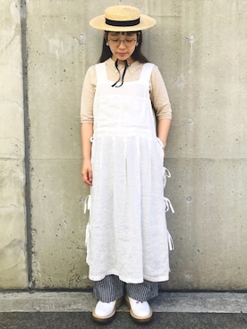 「PAR ICI（パーリッシィ）のアイテム（ワンピース/ドレス）」を使った、higumarukaさん（レディース・153cm）の夏コーディネート