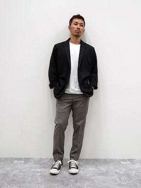 「オンオフ兼用」｜「アイテム（その他）」を使った、ユーゾーさん（メンズ・168cm）の秋コーディネート