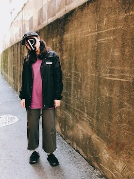 「Carhartt（カーハート）のアイテム（その他アウター）」を使った、Pさん（レディース・150cm）の春コーディネート