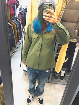 「RNA」｜「アイテム（マウンテンパーカー）」を使った、SHOCOさん（レディース・163cm）の秋コーディネート