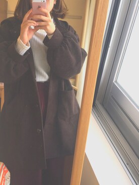「apres jour（アプレジュール）のアイテム（その他アウター）」を使った、iiさん（レディース・162cm）の冬コーディネート