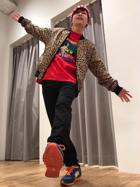 「HYSTERIC GLAMOUR（ヒステリックグラマー）のHG テープベルト（ベルト、ブラック系）」を使った、しゅう。さん（メンズ・165cm）の冬コーディネート