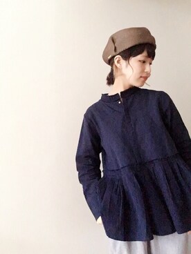 「yuni」｜「アイテム（デニムジャケット）」を使った、sa_24さん（レディース・154cm）の春コーディネート