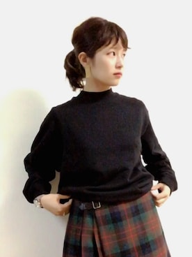 「アイテム（ピアス（両耳用））」を使った、sa_24さん（レディース・154cm・20代）の秋コーディネート