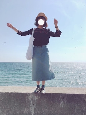 「海」｜「アイテム（その他シューズ）」を使った、sa_24さん（レディース・154cm）の春コーディネート