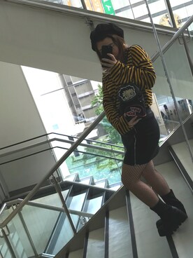 「Yves Saint Laurent（イヴサンローラン）のアイテム（ブーツ）」を使った、m＿kさん（レディース・150cm）の秋コーディネート