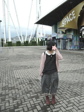 「YOiM furfur（ヨインファーファー）のアイテム」を使った、しぃｏさん（レディース・159cm）の秋コーディネート