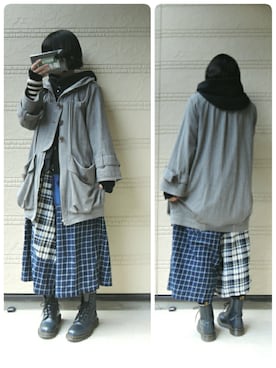 「cantwo（キャンツー）のアイテム」を使った、しぃｏさん（レディース・159cm）の冬コーディネート