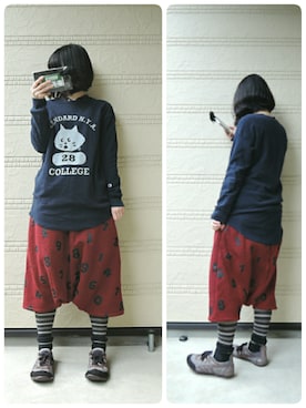 「le coq sportif」｜しぃｏさん（レディース・159cm）の冬コーディネート