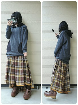 しぃｏさん（レディース・159cm）の冬コーディネート