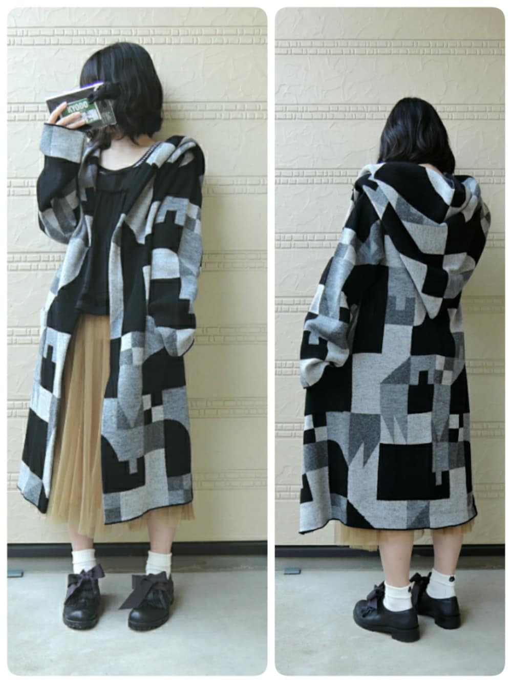 ha | za |ma】迷宮入りのニットガウン ha | za | ma 迷宮