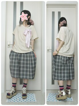 「jevous enprie!（ジュヴゾンプリ）のアイテム」を使った、しぃｏさん（レディース・159cm）の秋コーディネート