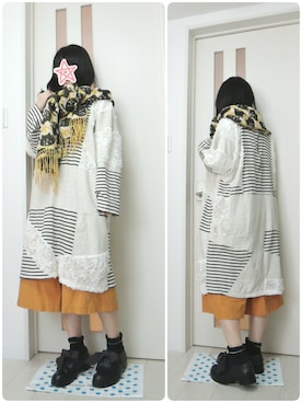 「にゃー」｜「アイテム（ワンピース/ドレス）」を使った、しぃｏさん（レディース・159cm）の秋コーディネート