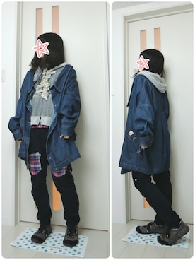 「jevous enprie!（ジュヴゾンプリ）のアイテム」を使った、しぃｏさん（レディース・159cm）の秋コーディネート