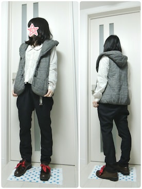 「kuskus（クスクス）のアイテム」を使った、しぃｏさん（レディース・159cm）の秋コーディネート