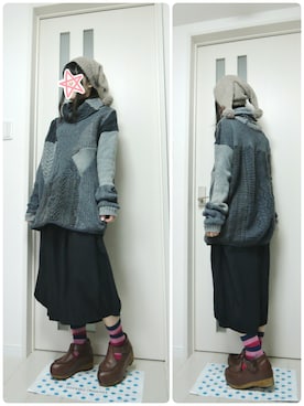 「ha/za/ma」｜しぃｏさん（レディース・159cm）の秋コーディネート