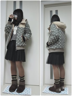 しぃｏさん（レディース・159cm）の冬コーディネート