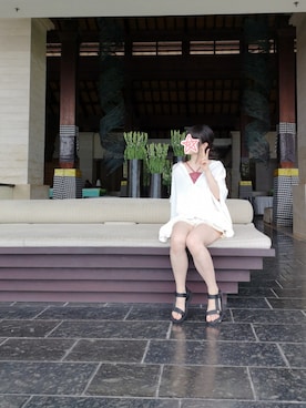 「YOiM furfur（ヨインファーファー）のアイテム」を使った、しぃｏさん（レディース・159cm）の春コーディネート