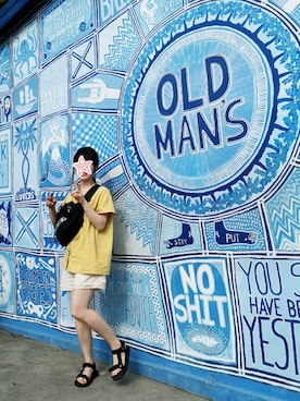 「YOiM furfur（ヨインファーファー）のアイテム」を使った、しぃｏさん（レディース・159cm）の春コーディネート