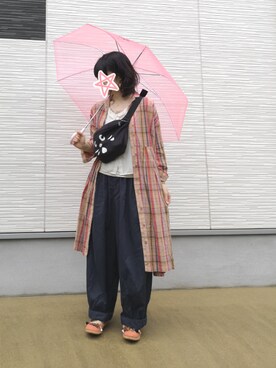 「にゃー」｜「アイテム（ワンピース/ドレス）」を使った、しぃｏさん（レディース・159cm）の秋コーディネート