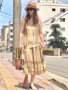 「pas de calais（パドカレ）のアイテム」を使った、noah🐈さん（レディース・160cm）の夏コーディネート