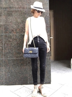 「DIANE von FURSTENBERG（ダイアンフォンファステンバーグ）のアイテム」を使った、noah🐈さん（レディース・160cm）の夏コーディネート