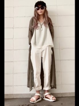 「AS as know as（エーエス アズノウアズ）のアイテム（トップス）」を使った、noah🐈さん（レディース・160cm）の春コーディネート