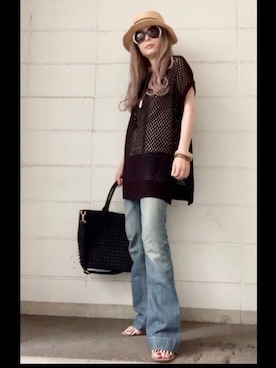 「DIANE von FURSTENBERG（ダイアンフォンファステンバーグ）のアイテム」を使った、noah🐈さん（レディース・160cm）の夏コーディネート