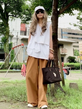 「AS as know as（エーエス アズノウアズ）のアイテム（トップス）」を使った、noah🐈さん（レディース・160cm）の夏コーディネート